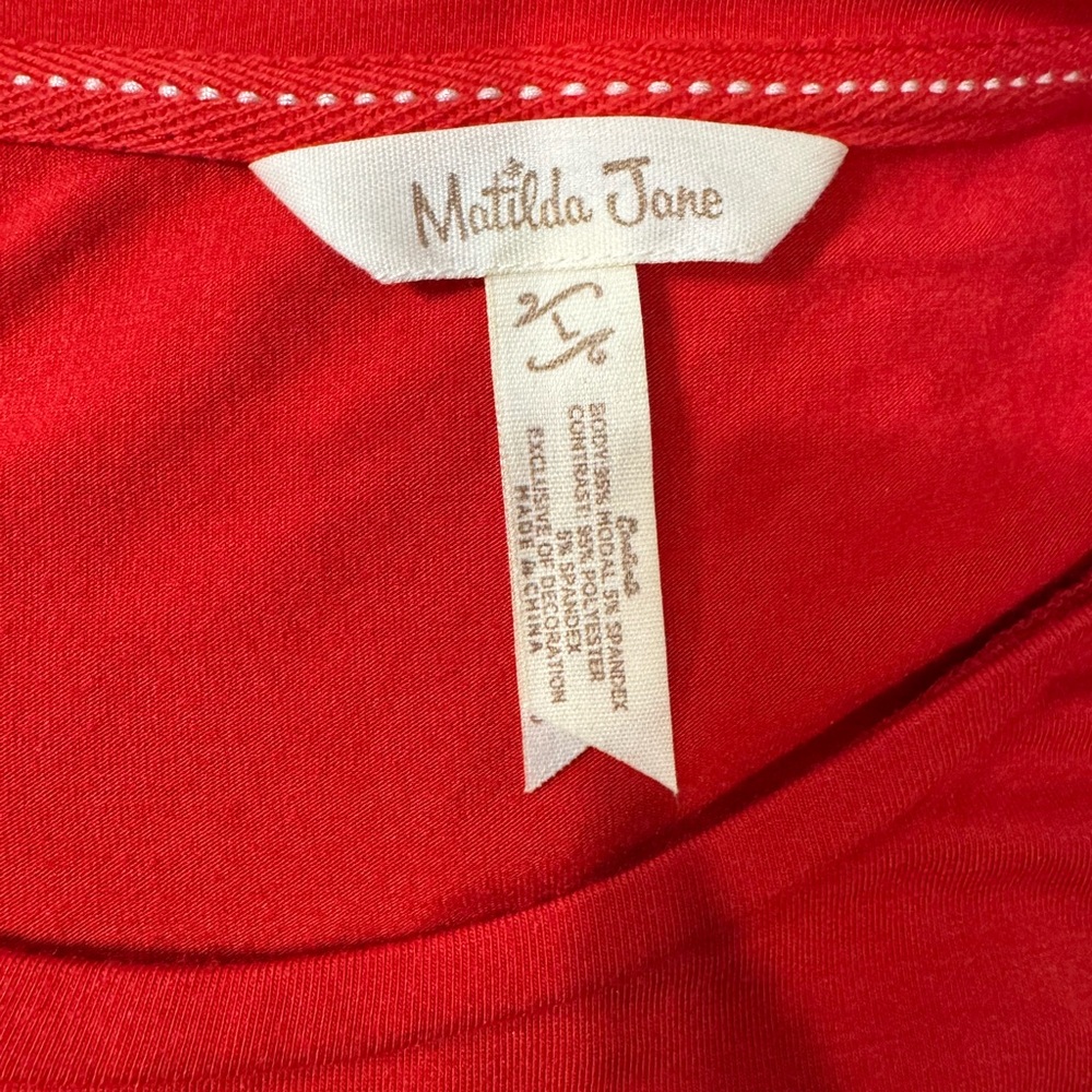 Matilda Jane Red Flutter Sleeve Sundress Casual - Picture 2 of 2